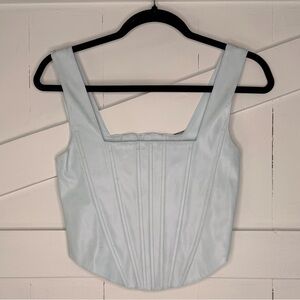 7 For All Mankind Light Blue Corset